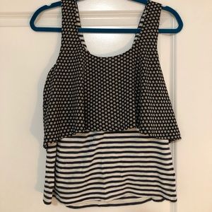Anthropologie two tiered tank top